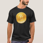 Bitcoinのロゴの記号のCryptocurrencyの暗号のTシャツ Tシャツ (正面)