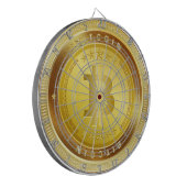 Bitcoinのロゴの記号のCryptocurrencyの硬貨のダート盤 ダーツボード (正面左)