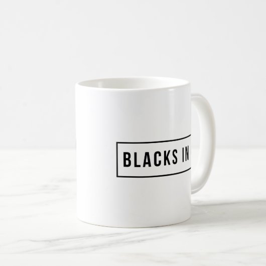 Bitcoinのロゴの黒 コーヒーマグカップ (正面右)