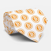 Bitcoinのロゴのcryptocurrencyのタイ ネクタイ (ロール)