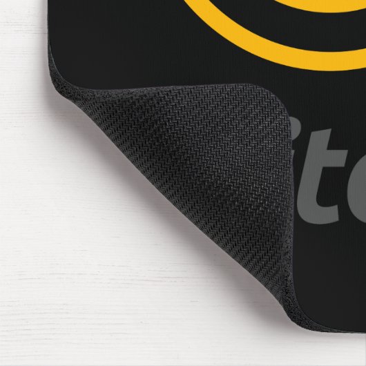 Bitcoinのロゴ マウスパッド (コーナー)