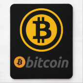 Bitcoinのロゴ マウスパッド (正面)