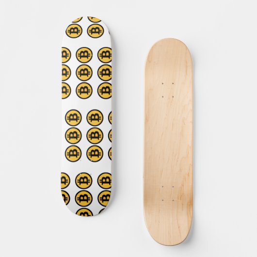 Bitcoinの億万長者の男の子のクラブスケートボードのデッキ スケートボード (正面)