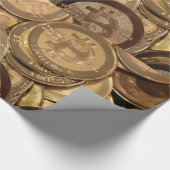 Bitcoinの光沢のある包装紙 ラッピングペーパー (角)