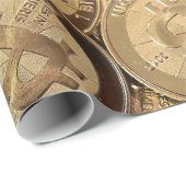 Bitcoinの光沢のある包装紙 ラッピングペーパー (ロールコーナー)