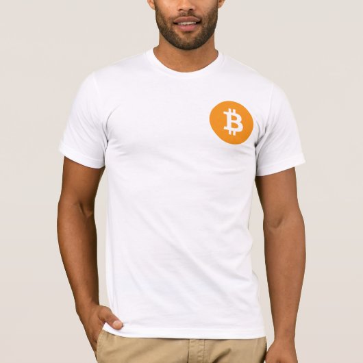Bitcoinの前部小型のTシャツ Tシャツ (正面)