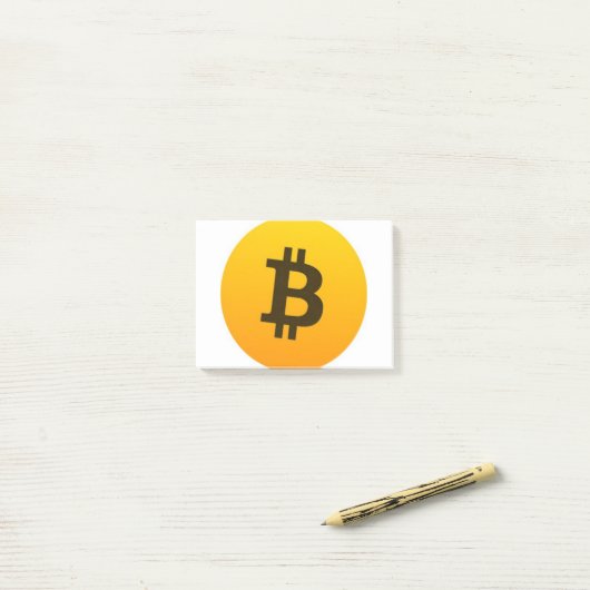 Bitcoinの富鉱帯 ポストイット (デスク上)