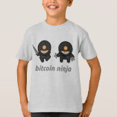 Bitcoinの忍者はTシャツをからかいます Tシャツ (正面)