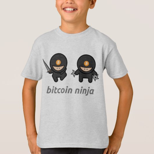 Bitcoinの忍者はTシャツをからかいます Tシャツ (正面)