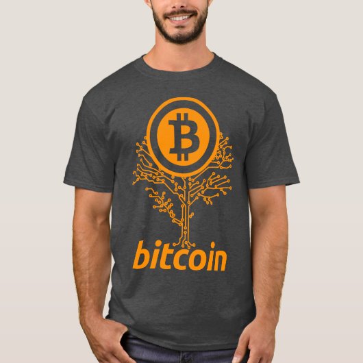 Bitcoinの木 Tシャツ (正面)
