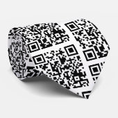 Bitcoinの札入れQRコードタイ ネクタイ (ロール)