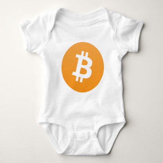 Bitcoinの標準的なタイプ01 ベビーボディスーツ (正面)
