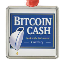 Bitcoinの現金"最後のSatoshi"のによいオーナメント