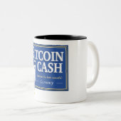 Bitcoinの現金"最後のSatoshi"のによいマグ ツートーンマグカップ (正面右)