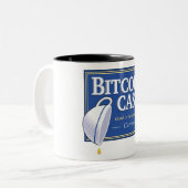 Bitcoinの現金"最後のSatoshi"のによいマグ ツートーンマグカップ (正面左)