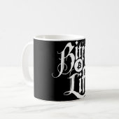 Bitcoinの生命コーヒーカップ コーヒーマグカップ (正面左)