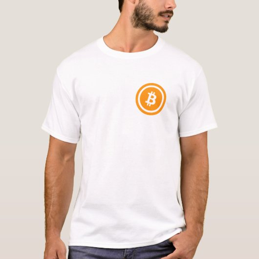 Bitcoinの記号を用いるBitcoinのTシャツ Tシャツ (正面)