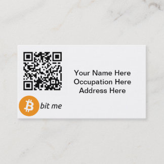 Bitcoinの財布QRコード名刺 名刺