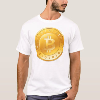 Bitcoinの金ゴールド Tシャツ