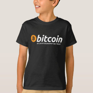 BitcoinのcryptocurrencyのTシャツ Tシャツ