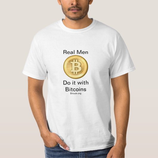 BitcoinのTシャツ(実質の人) Tシャツ (正面)