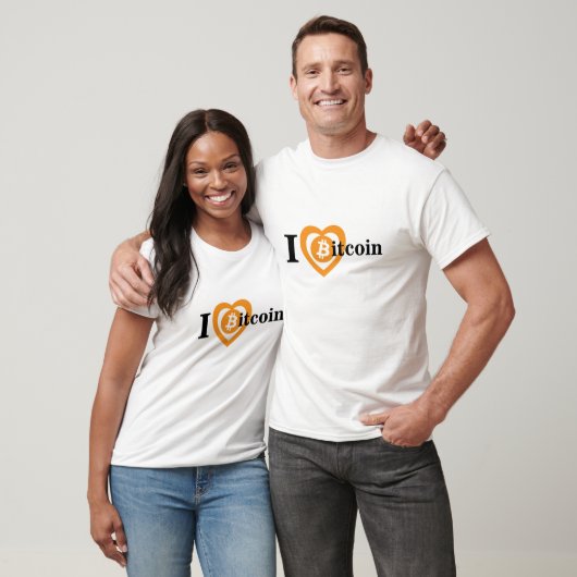 bitcoinのTシャツI愛bitcoin Tシャツ (ユニセックス)