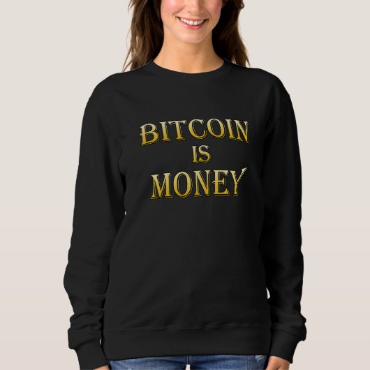 Bitcoinはお金Btc Blockchain Crypto Sound Mone スウェットシャツ (正面)