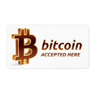 BitcoinはここでBTC暗号通貨支払いを受け入れた ラベル