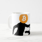 Bitcoinはインフレーションのマグをノックアウトします コーヒーマグカップ (正面左)