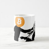 Bitcoinはインフレーションのマグをノックアウトします コーヒーマグカップ (中央)