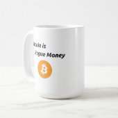 Bitcoinは不正な金 コーヒーマグカップ (正面左)