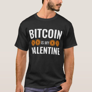 BITCOINは私のバレンタインおもしろい暗号通貨 Tシャツ