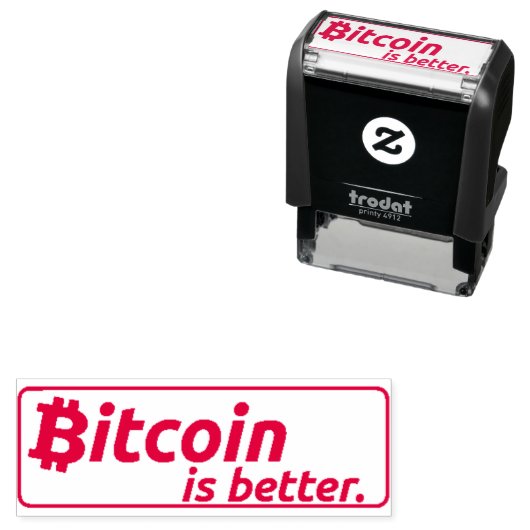 Bitcoinは自己インキングのゴム印₿ セルフインキングスタンプ (インサイチュ)