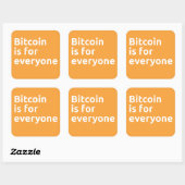 Bitcoinは誰にでも使える スクエアシール (シート)