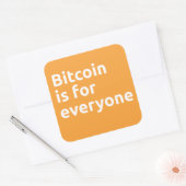 Bitcoinは誰にでも使える スクエアシール (封筒)