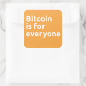 Bitcoinは誰にでも使える スクエアシール (バッグ)