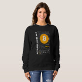 Bitcoinは、この80s 90sレトロサイバー未来的を修正 スウェットシャツ (正面フル)