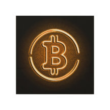 BITCOINはLOGOオフィスのデコア暗号アートのようにリード