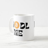 Bitcoinをダウンロード コーヒーマグカップ (正面左)