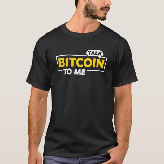 BitcoinをCryptoに話す Tシャツ (正面)