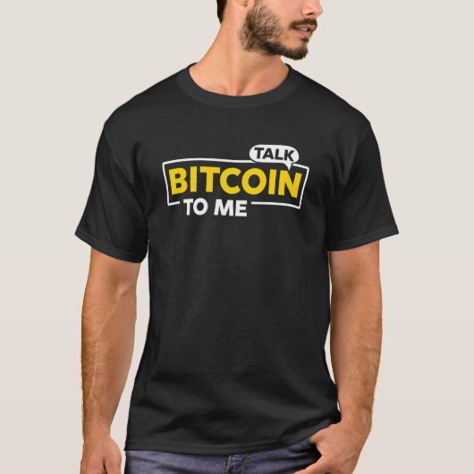 BitcoinをCryptoに話す Tシャツ (正面)