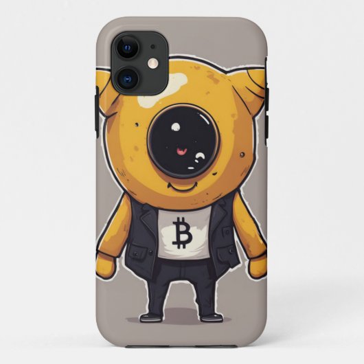 BitcoinキャラクターiPhone 11ケースお洒落 – およびE Case-Mate iPhoneケース (裏面)