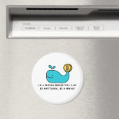 BitcoinクジラTシャツ マグネット (インサイチュ (食洗機))