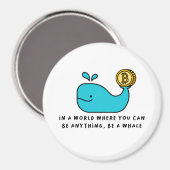 BitcoinクジラTシャツ マグネット (正面/裏面)
