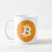 Bitcoinクラシックロゴコーヒーカップ コーヒーマグカップ (左)