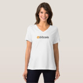 Bitcoinクラシックロゴ(文字) Tシャツ (正面フル)