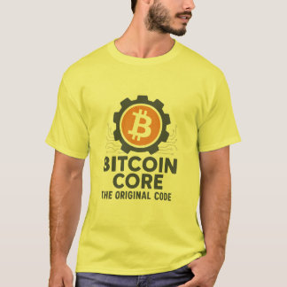 BitcoinコアTシャツ – 「オリジナルコード」ギア Tシャツ