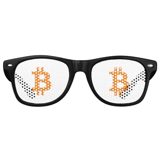 Bitcoinサングラスパーティーシェード レトロサングラス (正面)