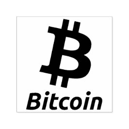 Bitcoinシンボル自己インキングゴム印₿ セルフインキングスタンプ
