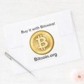 Bitcoinスタンプ スクエアシール (封筒)